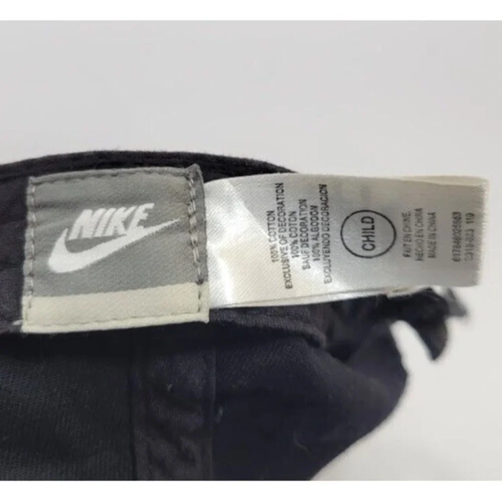 Child Youth Nike Swoosh 100% Cotton Strapback Adjustable Hat Cap